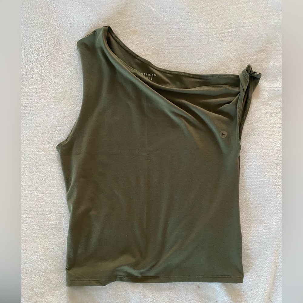 American Eagle Outfitters Olive Green Top
